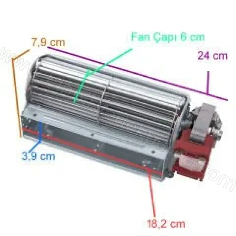 18 Cm 22W Radyal Fan Motoru | Kasap Ve Market Buzdolabı Soğutma Fanı