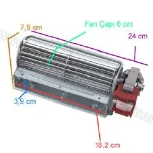 18 Cm 22W Radyal Fan Motoru | Kasap Ve Market Buzdolabı Soğutma Fanı