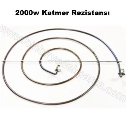Katmer Fırın Rezistansı 2000W 220V 