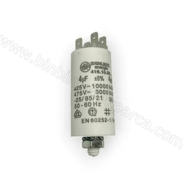 4 Uf Kondansatör Bulaşık Makinesi Motor Kalkış 1883790200-1883790100