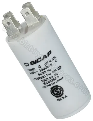 4 Uf Kondansatör Bulaşık Makinesi Motor Kalkış 1883790200-1883790100