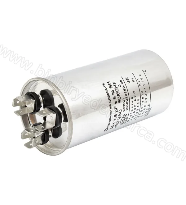 40+1.5 Uf Klima Motor Kondansatörü | Klima Kalkış Kapasitörü 5400962204