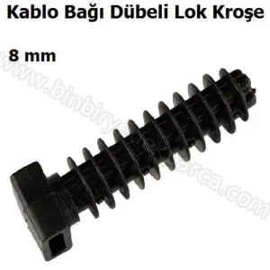 8 Mm Kablo Bağı Dübeli Lok Kroşe 1 Adet Fiyatıdır