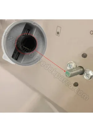 Ankastre Ocak 4 Adet Düğme Kontrol Düğmesi Gri 110246252 İnox Krom Çizğili No : 82