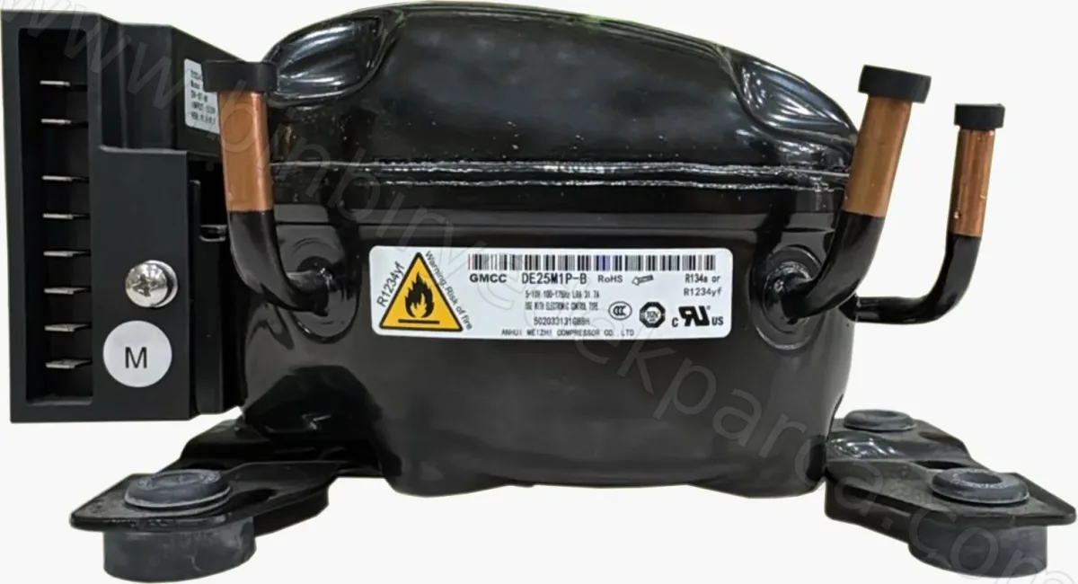 Araç-Karavan-Tekne-Yat Buzdolabı Motoru (DE25M1P-B) 12/24V (R-134 A R-1234 Yf) (2000-3500 Devir / 39 - 67 K.Cal) (90-100 Lt)
