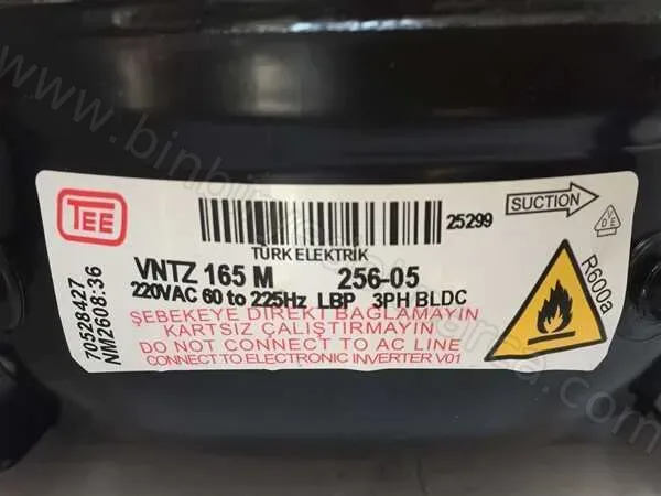 Buzdolabı Vntz 165 M Kompresör R600A 5256905011