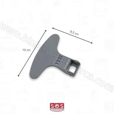 Çamaşır Makinesi Kapak Mandal Tutamak 8 Kg Gri 2821580200
