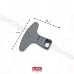 Çamaşır Makinesi Kapak Mandal Tutamak 8 Kg Gri 2821580200