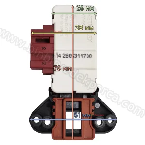 Çamaşır Makinesi Kapı Emniyet Kilidi Şifreli 2805311700