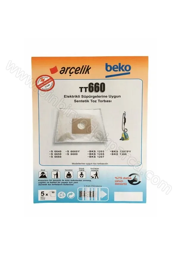Tt 660 Elektrikli Süpürge Toz Torbası