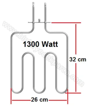 Ankastre Fırın Rezistans Alt Isıtıcı 1200 Watt