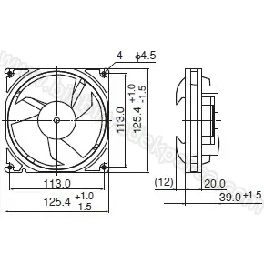 Buzdolabı Fan Motor 12539je-12l-ba 12 V