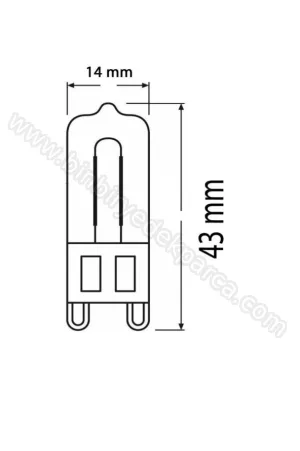 Aspiratör Ve Fırın Ampülleri Halogen G9 40W 500 ° C 220V Vapur Aydınlatma Lambası