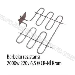 Barbekü Rezistansı Flanşlı 2000W 220V