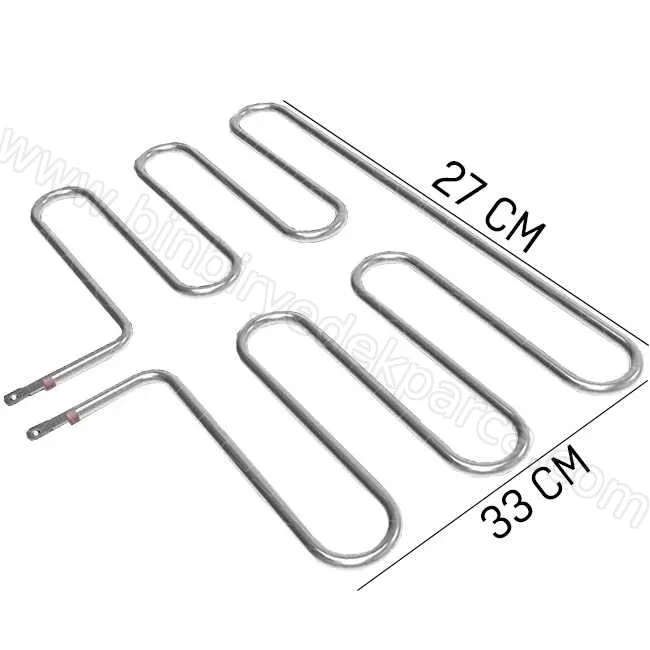 Barbekü Rezistansı Flanşsız 1750W 220V Soket Yeri Delikli