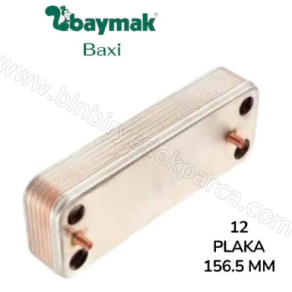 Baxi Kombi Plaka Eşanjör 12 Plaka 156,5 mm