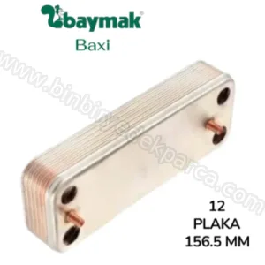  Baxi Kombi Plaka Eşanjör 12 Plaka 156,5 mm