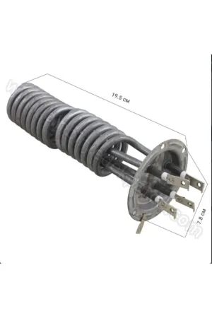 Şofben Rezistans Krom 7500 Watt 220 Volt 18 Cm