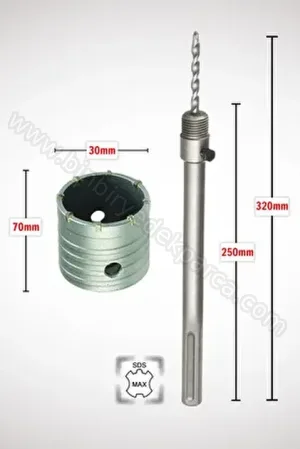 Beton Panç Takım Adaptör 65 Mm Mil Uzunlugu 250 Mm