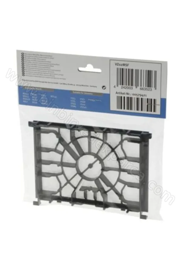 Elektrikli Süpürge Siyah Kafesli Hepa Filtre 00577117