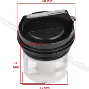 Logixx Pompa Filtre Kapağı Çamaşır Makinesi Pompa Kapak 614351