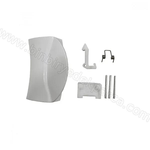 Çamaşır Makine Kapak Mandal Tutamak Kare Gri 483087