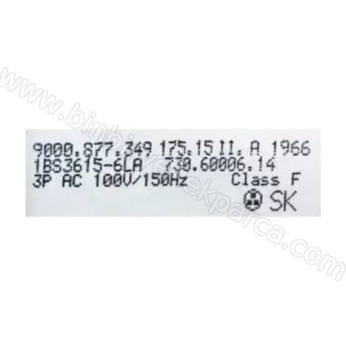 Bulaşık Makinesi Isıtıcı Ve Yıkama Motoru Isıtma Pompası Büyük 651956