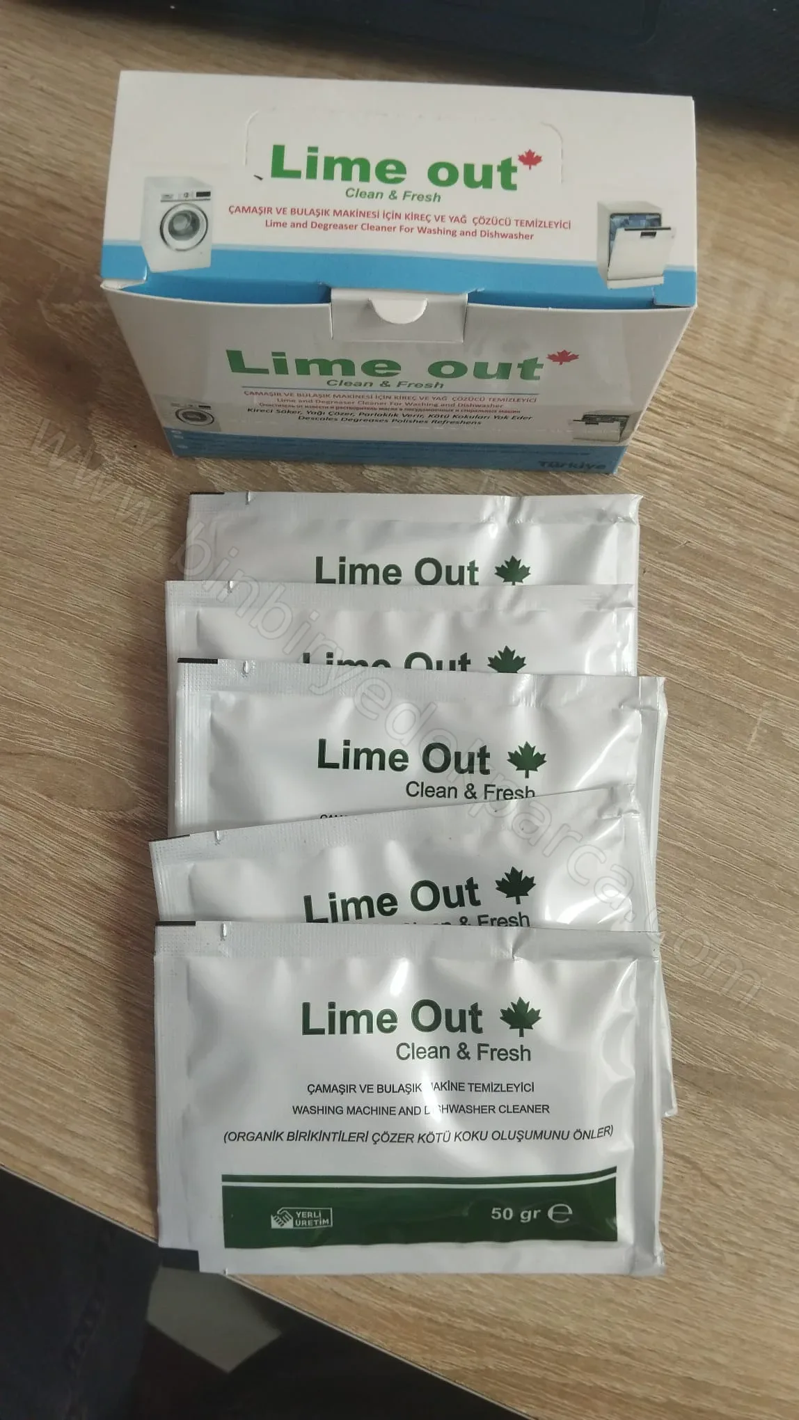 Çamaşır Ve Bulaşık Makinesi Kireç Temizleyici Lime Out (5 Adet Paket İçi )