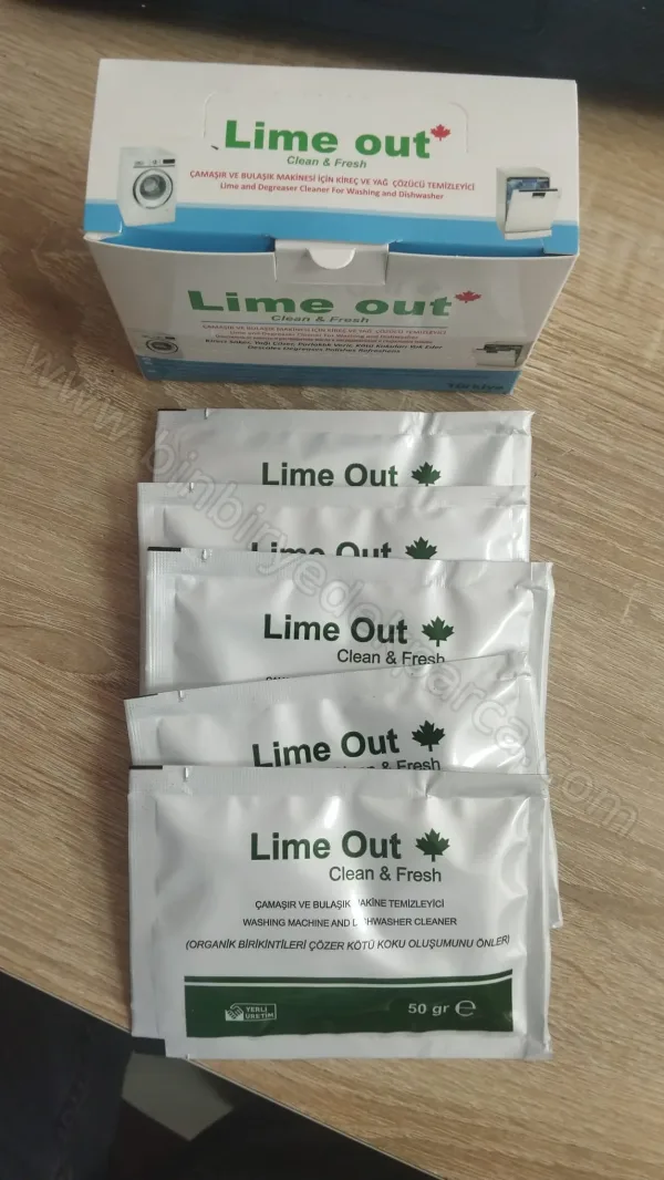 Çamaşır Ve Bulaşık Makinesi Kireç Temizleyici Lime Out (5 Adet Paket İçi )