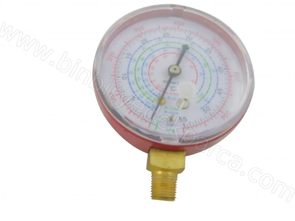 CH-M500 Yüksek Basınç Gaz Saati R22 R134A R404A R410A | Klima Ve Buzdolabı Manifold Manometresi