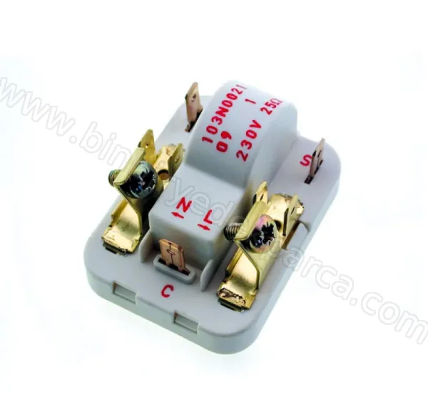 103N0021 Elektronik Buzdolabı Motor Röle | 1/2-1/3 Hp Danfos Kompresör Kalkış Rölesi