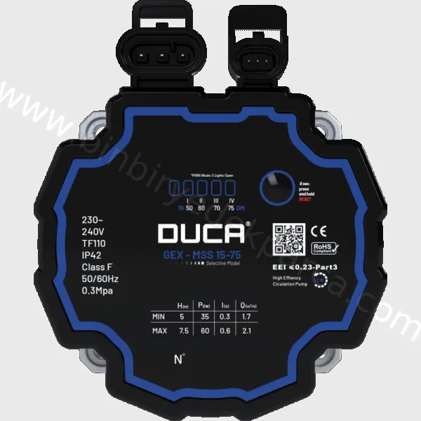 Duca gex-mss 15-75 / Grundfos uyumlu kombi pompası kartlı