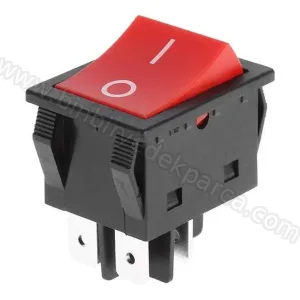 Elektrikli Süpürge Geniş Işıksız Tekli Şalter | Açma Kapama Anahtarı 0-1