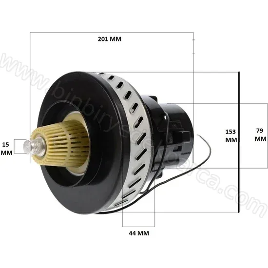 Elektrikli Süpürge Motoru Libella 220V 1200W Bakır Sargılı bt81