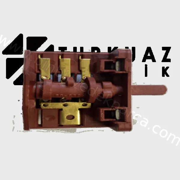 Fırın Çevirme Düğmesi Anahtar Komütatör (3+0) 14mm