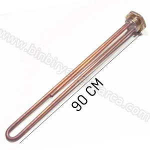 1-1/4 İtalyan Tip Güneş Enerjisi Rezistansı 3000W 220V Bakır Ø 8,5 mm – 90 cm