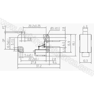 IC-176-0 Paletsiz Micro Switch 220V 16A