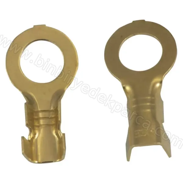 Kablo Soketi Yuvarlak 6 Mm Krom Geçmeli Dişi Terminal 100 Adet