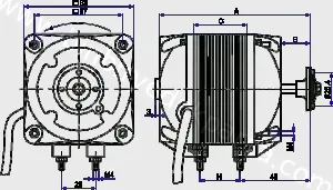 Kasap & Market YJF34 120W Buzdolabı Soğutucu Fan Motoru Techno Fan