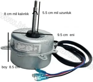 Klima Fan Motoru Dış Ünite 9000 Btu 20W 220V 50HZ