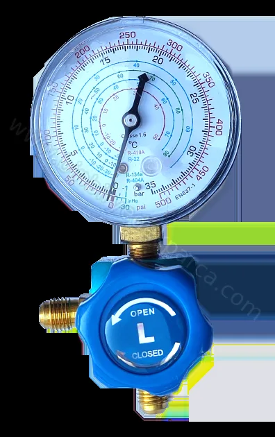 Klima Ve Buzdolabı Gaz Saati Tekli Manifold A.B (R410/R22/R134A/R404A)