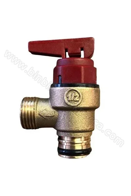 Kombi 3 Bar Emniyet Ventili Metal Geçmeli Tip 1/2 Dıştan Vidalı