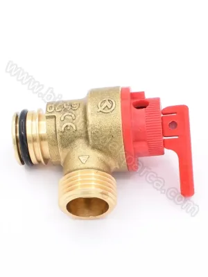 Kombi 3 Bar Emniyet Ventili Metal Geçmeli Tip 1/2 Dıştan Vidalı