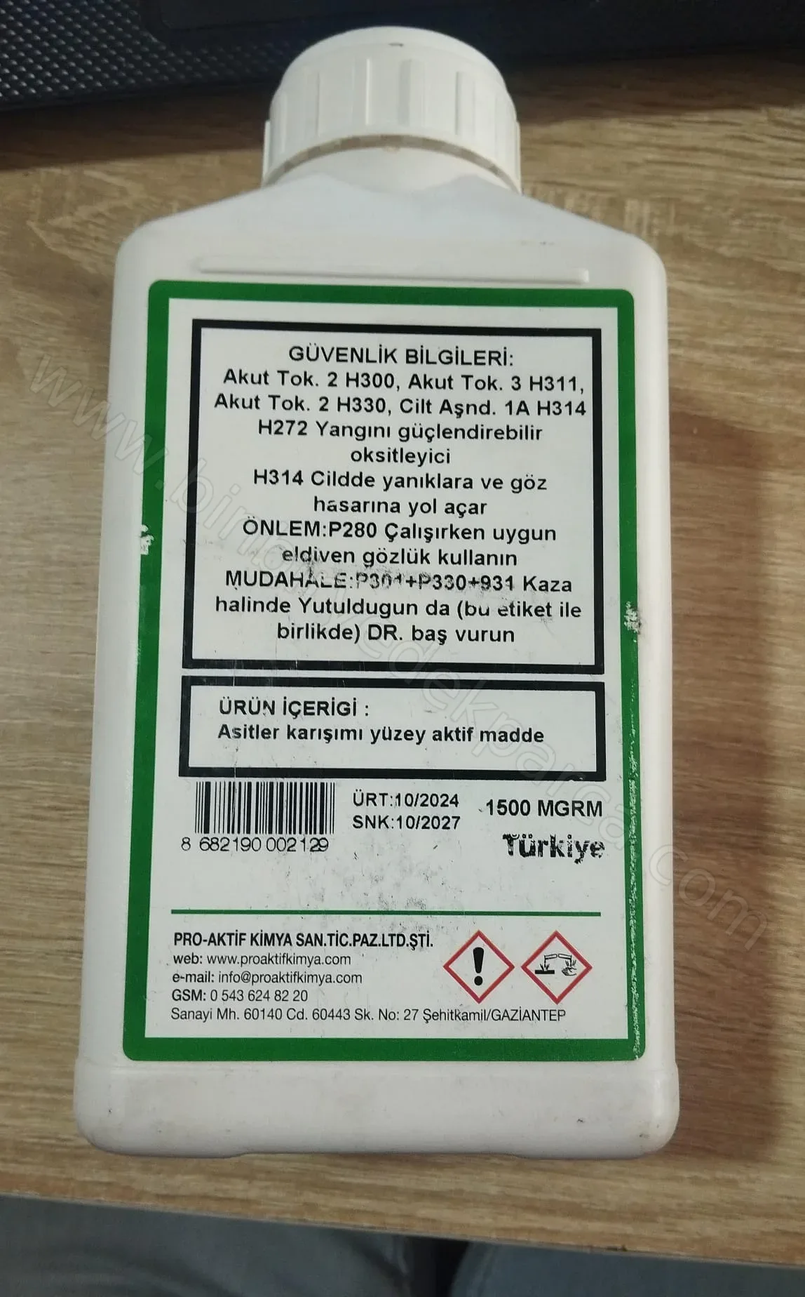 Kombi-Eşenjör-Petek Temizleyici İlaç 1.5 Kg