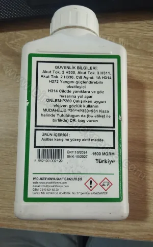 Kombi-Eşenjör-Petek Temizleyici İlaç 1.5 Kg