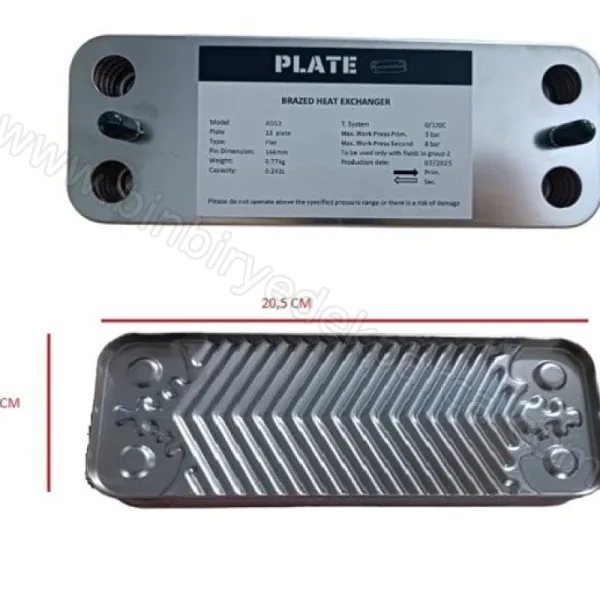 kombi plaka eşanjör aden 12 plaka 