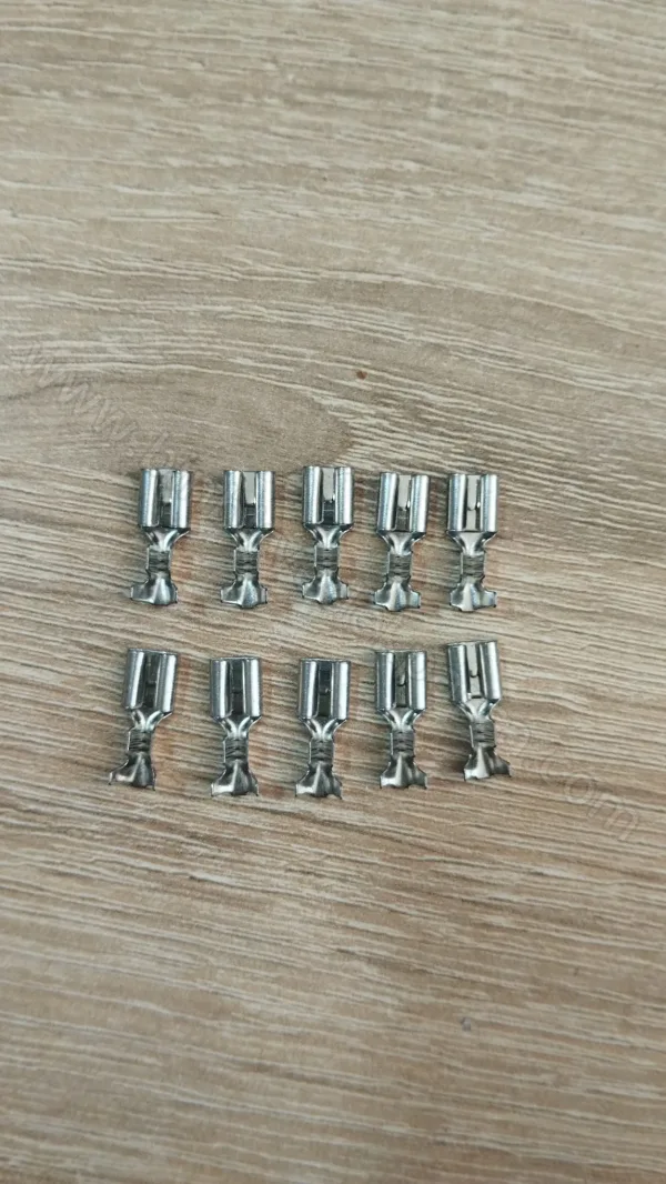 Krom 100 Adet SF1/2D (Mini) İzolesiz Dişi Fiş Terminal Kablo Soket Ucu