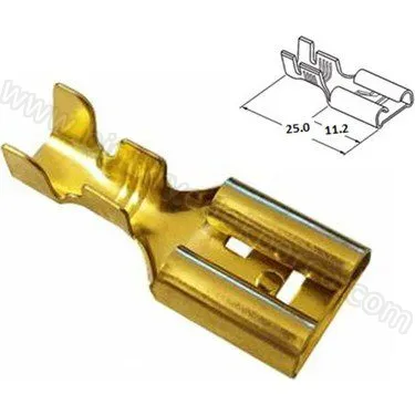 Krom Geçmeli İzolesiz Dişi Fiş Terminal Kablo Soketi Ucu 6.8mm 300 Adet