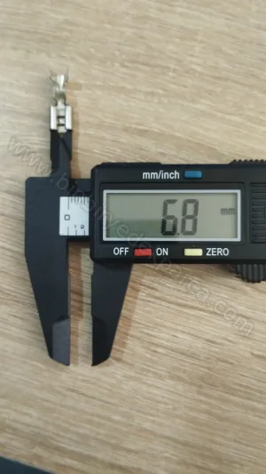 Krom Geçmeli İzolesiz Dişi Fiş Terminal Kablo Soketi Ucu 6.8mm 300 Adet