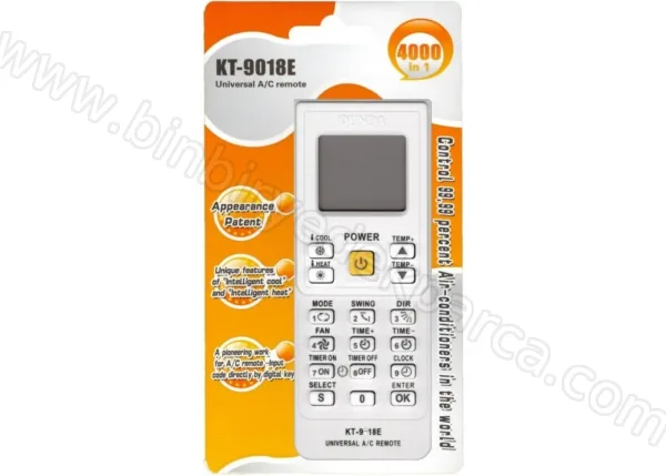 KT-9018E Akıllı Klima Kumandası 4000+ Model 